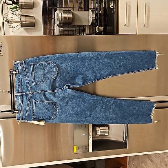 💕MOTHER💕 The Tomcat Ankle Fray Jeans ~ Arigato Mr. Roboto Button Fly 33 NWT - Picture 10 of 16